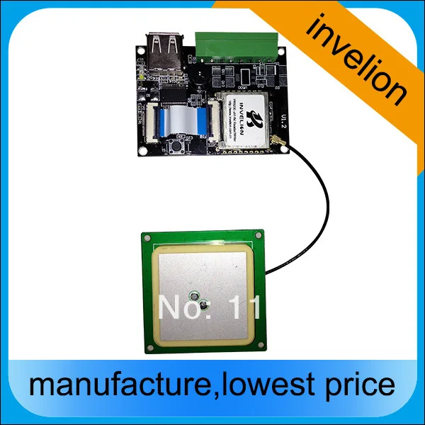 low power uhf mini rfid external antenna reader module rs232+free pvc