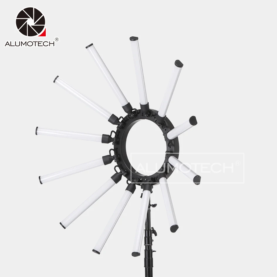 

ALUMOTECH Foldable Easy Carry With 180W Bi-color 3200K~5600K LED Light For Photography Studio Video Continous Lighting