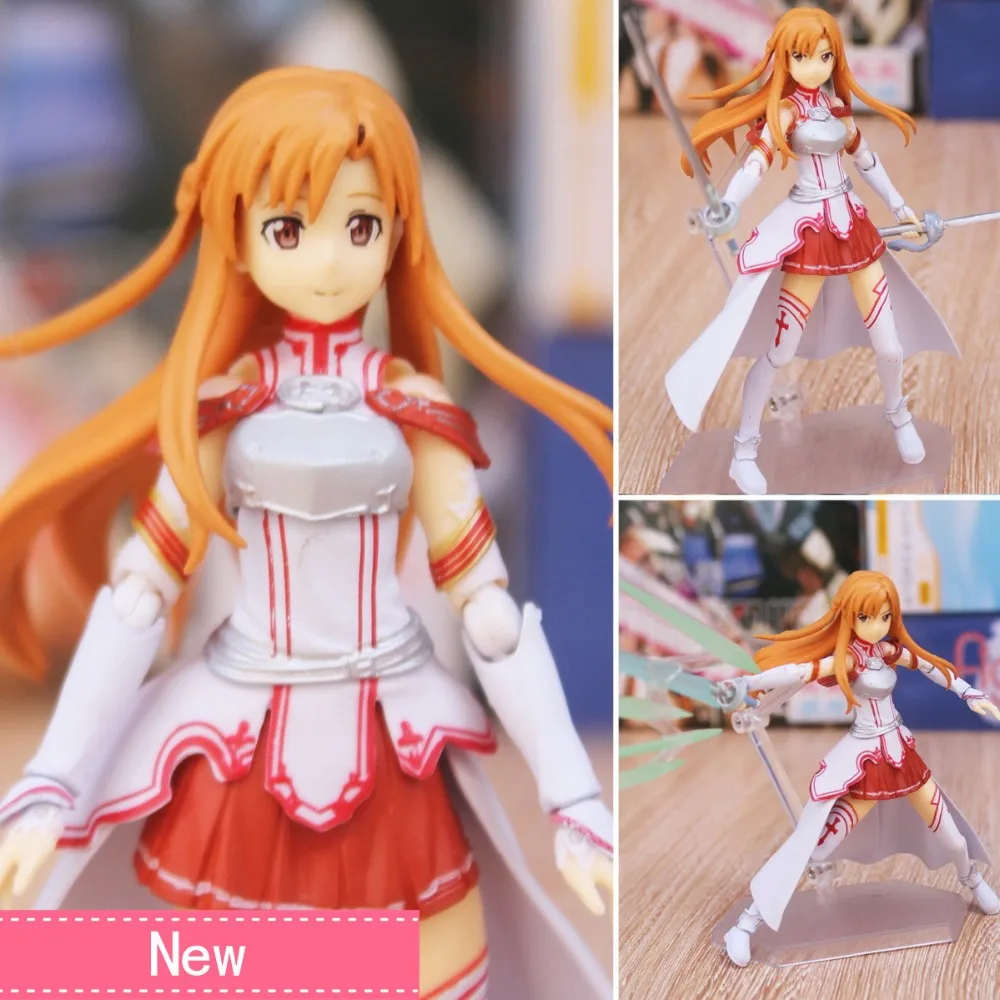 

Anime Sword Art Online Asuna PVC Action Figure Collectible Model doll toy 13cm figma 178#