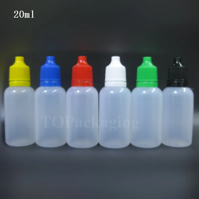 NEW 20ml Empty PE Plastic Extrudable Dropper Bottle Eye Drops Liquid Dispenser Store Small Squeezable Pressure Empty Bottles store