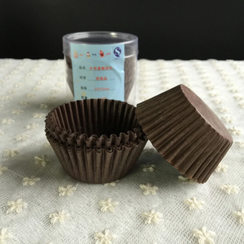 

Mini Solid Color 100pcs Cupcake CasesBaking Candy Cake Greaseproof Paper Cups
