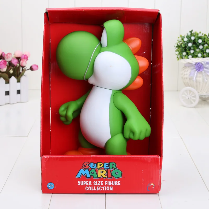 23cm Super Mario bros Figure Yoshi Peach Princess toad PVC Action Figure Toy Mario Luigi figure toy Doll