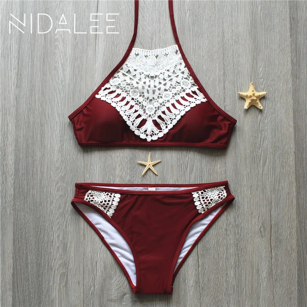 

Push Up Swimwear Female 2017 Summer Lace Women Sexy Bikini Set Swimsuit Beachwear Bathing Suit Brazilian Biquini