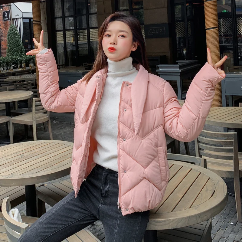 KUYOMENS Stand Collar Buttons Female Coat Winter Womens Outwear Winter Jackets Autumn Cotton Padded Chaqueta Mujer Invierno