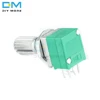 10PCS 6 Pin 6PIN 6P Rotary Potentiometer 6mm Knurled Shaft Single Linear B Type B10K ohm 5K 10K B20K B50K B100K With White Caps ► Photo 3/6