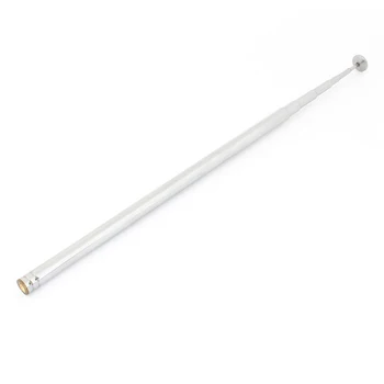 

96cm Length 7 Section Telescoping Stainless Steel AM FM Radio TV Antenna