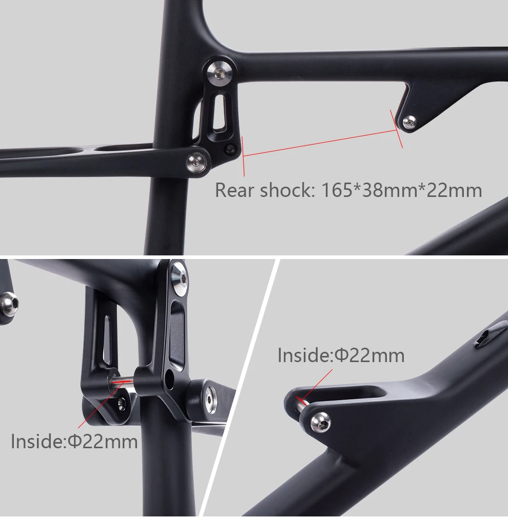 Excellent BXT NEW 29er Full Suspension Carbon frame Boost 148*12/142*12mm Mountain Cycling Bicycle Frame Bicycle parts free shipping 10