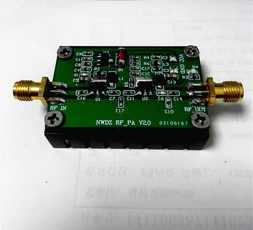 1 МГц-1000 МГц 3 Вт 35 дБ HF VHF UHF fm-передатчик широкополосный Радиочастотный усилитель мощности для радиостанции Walkie talkie Коротковолновая дистанция