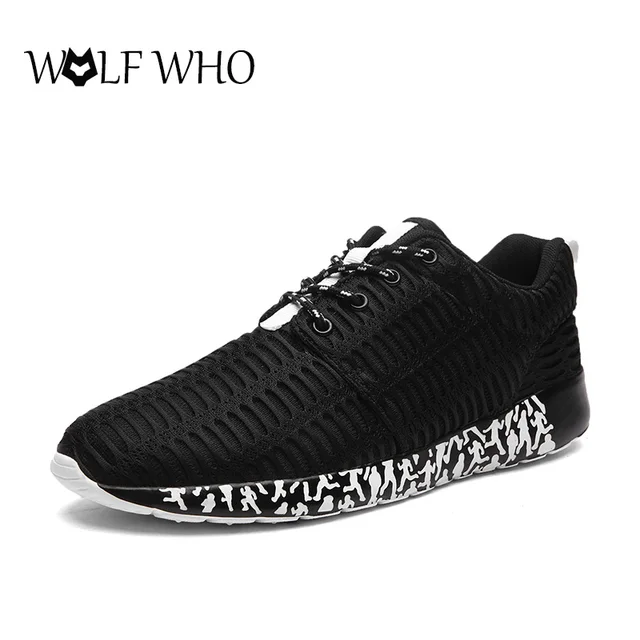 Wolf Who New Fashion Plus size Casual Men Shoes Lightweight Air Mesh ...