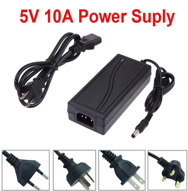 DC5V LED adaptador De Fuente De alimentación AC85V ~ 265 V 1A 2A 3A 4A 5A 6A 8A 10A De Fuente De alimentación para WS2812 WS2812B LED de luz de tira DC5V LED adaptador De Fuente De alimentación AC85V ~ 265 V 1A 2A 3A 4A 5A 6A 8A 10A De Fuente De alimentación para WS2812 WS2812B LED de luz de tira