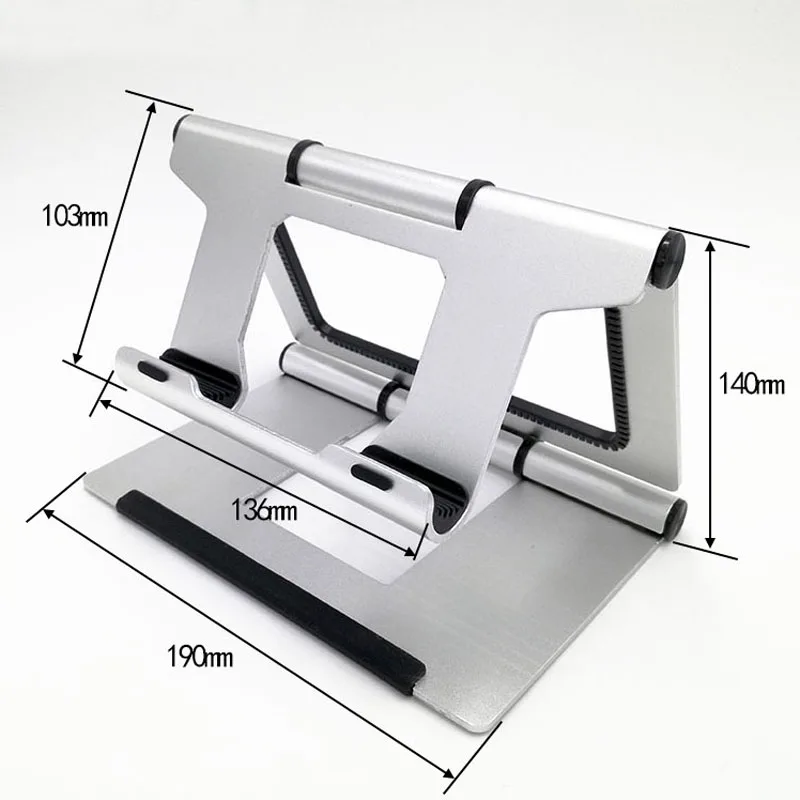 All aluminum outdoor travel must-have accessories bracket Lazy Desktop Folding portable flat adjustment support frame portable