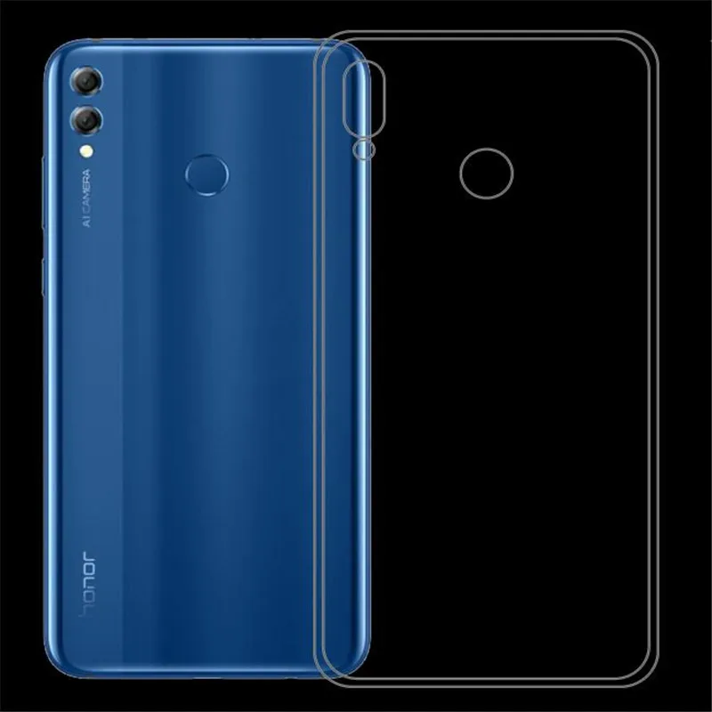 Силиконовый чехол для huawei Honor 8X 8C защитный смартфона TPU Handytasche прозрачное жесткое