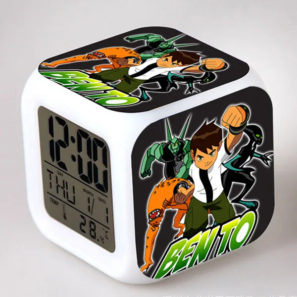 Hot Selling Ben 10 LED Alarm Clocks Luminous reloj despertador de
