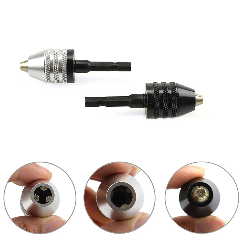 

High quality0.3-6.5 mm Clamping range Driver Tool Accessories Keyless Adapter Impact Hex Shank Drill Chuck