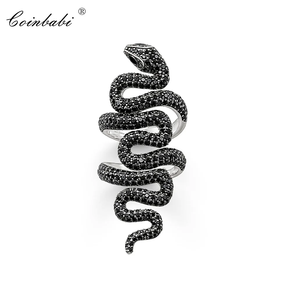 Goede Ringen Snake 925 Sterling Silver Gift Voor Vrouwen Thomas style Glam Sieraden Ring TS Mode sieraden Groothandel