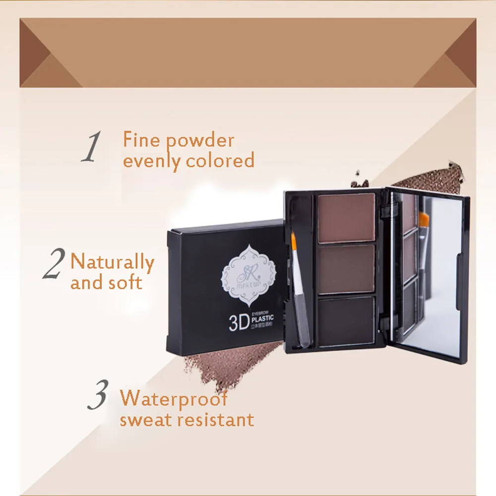 2019 Brand New Eye Shadow Eyebrow Powder Eye Brow Palette Cosmetic Makeup Shading Kit With Brush Mirror F5.9 2019 Brand New Eye Shadow Eyebrow Powder Eye Brow Palette Cosmetic Makeup Shading Kit With Brush Mirror F5.9