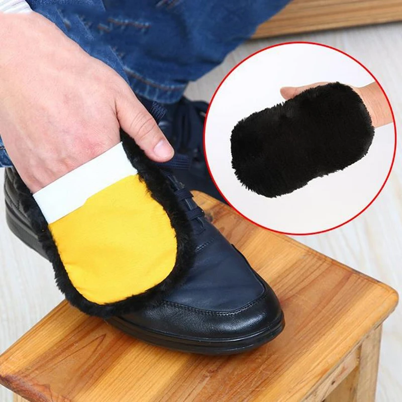 DoreenBeads Polyester Random Color Practical Cleaning Cloths Leather Shoes font b Household b font Cleaning font
