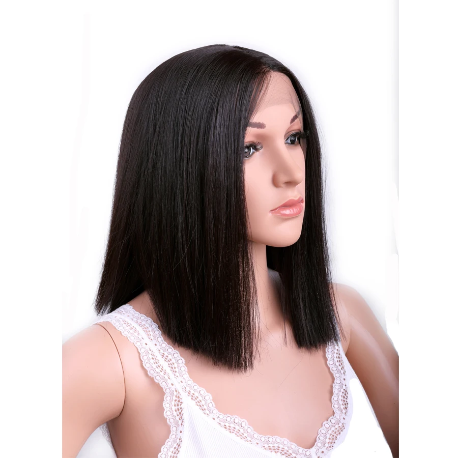 Sambraid Lace Front Wig For Black And White Women Medium Size Heat Fire Resistant Hair Synthetic Braiding Hair Extensions