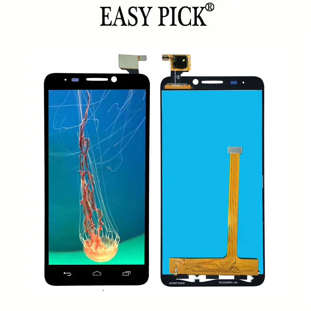 

For Alcatel One Touch Idol OT6030 OT-6030A 6030D 6030X OT6030 OT6030A LCD Display Touch Screen Digitizer with frame