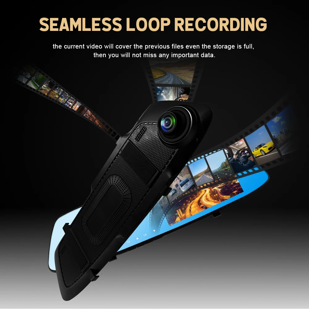 Новый Автомобильный видеорегистратор камера 4 5 дюйма Full HD 1080P IPS цифровой с