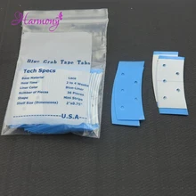 36 шт. провести 2-4 недели ходунки мини-Полоски голубой кружевной захватить вкладки ленты doube двусторонней супер волос лента для парики шнурка парик