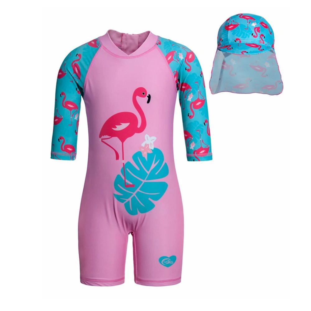 baby girl sun protection swimsuit