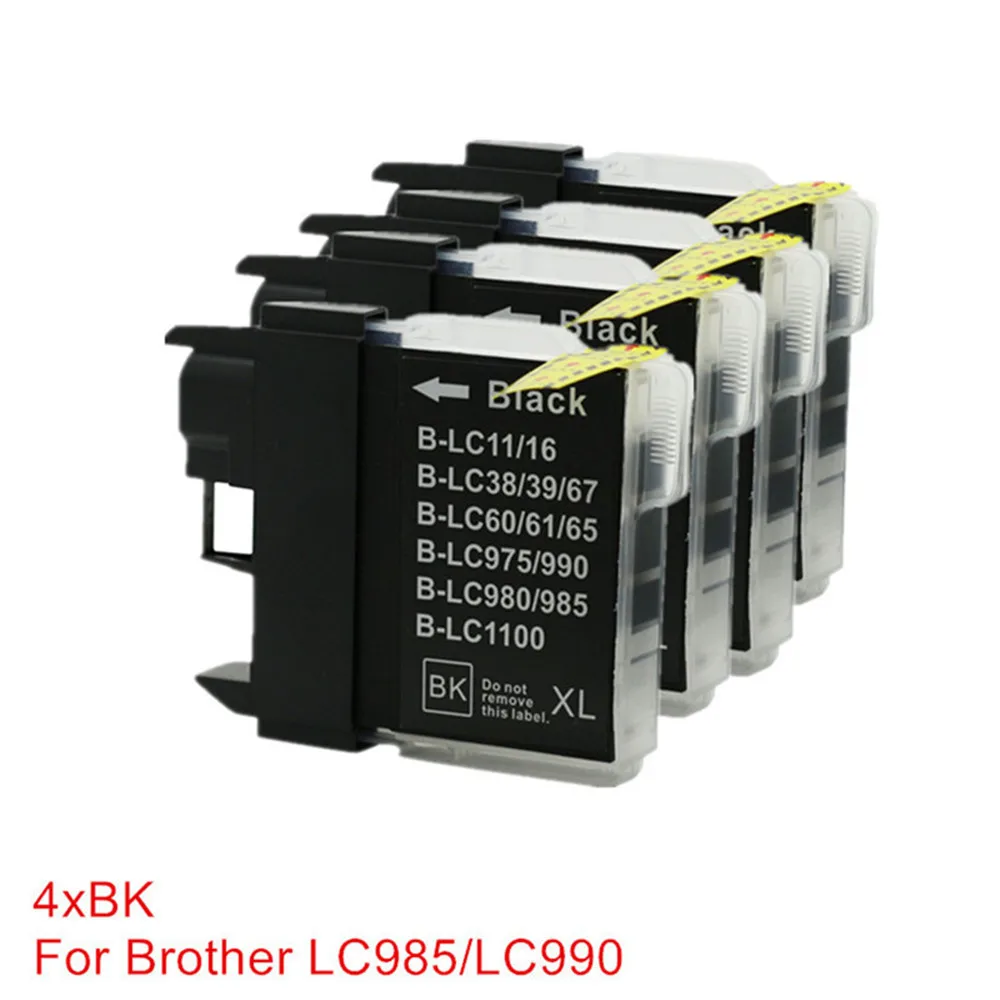 LC980 LC985 LC975 совместимые картриджи для Brother, монокальция фосфат-J140W DCP-145C DCP-165C DCP-185C DCP-195C DCP-197C DCP-365CN - Цвет: 4BK