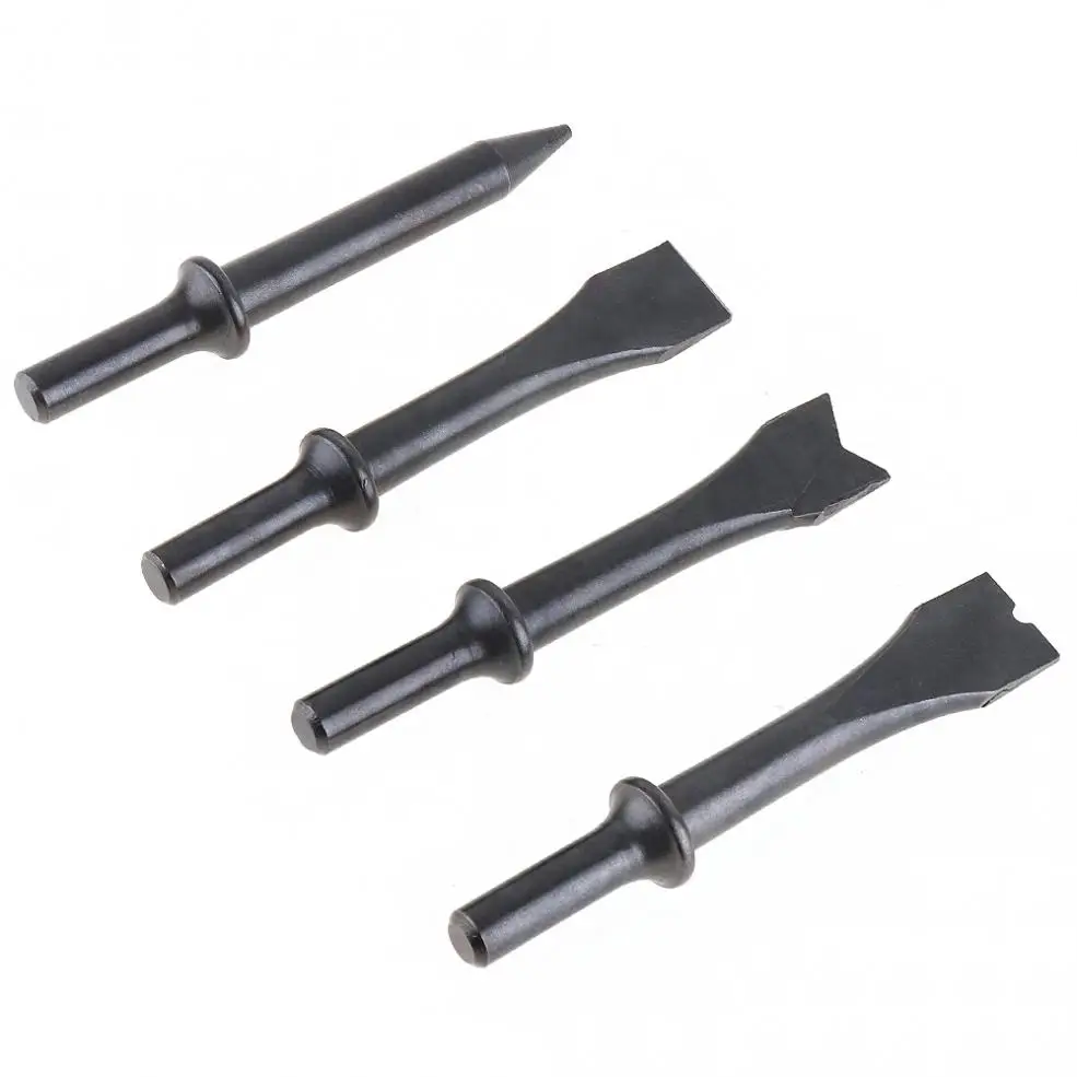 TORO 120mm Professional Handheld Pistol Gas Shovels Air Hammer Small Rust Remover Pneumatic Tools with 4 Chisels set