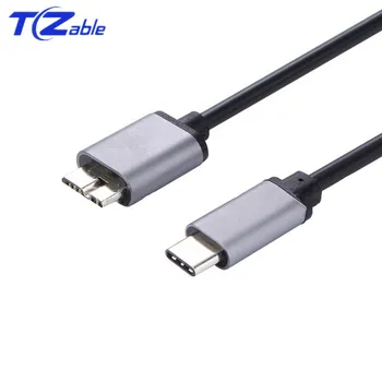 

USB3.1 Type-C To USB3.0 Micro B Cable Connector Male To Male Charging Data Cable For Hard Drive Smartphone 1M Black USB C