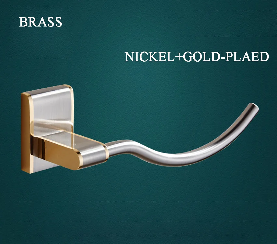 Latão Wall Mounted Luxo Pingente Reta Anéis Toalha De Armazenamento Do Banheiro Suporte de Toalha Barra de Toalha Acessórios Do Banheiro