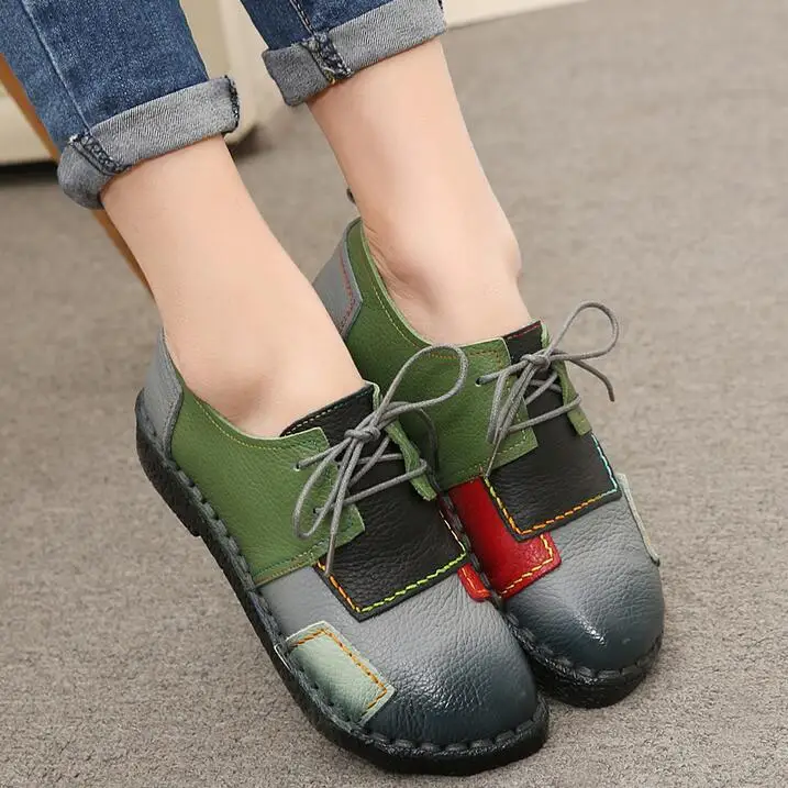 Women-s-Handmade-Shoes-Genuine-Leather-Flat-Lacing-Mother-Shoes-Woman-Loafers-Soft-Single-Casual (2)