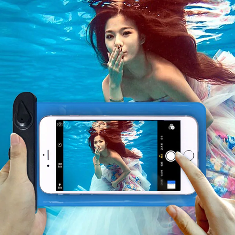 

Clear Waterproof Mobile Phone Bags with Strap Dry Pouch for iPhone 7 Plus Pouch Swimming Case Take photo under Pool Accessories
