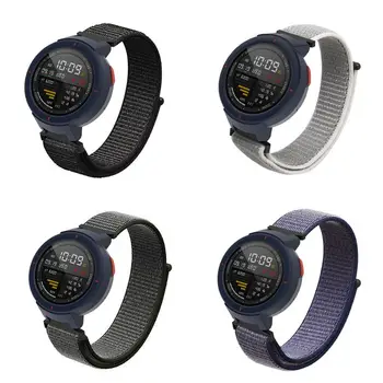 

22cm Watch Band Bracelet Nylon Belt Wrist Strap Loop Waterproof Nylon Watchband Replacement for Huami Amazfit Verge 3