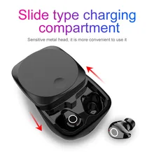 BT5.0 наушники-вкладыши беспроводные наушники стерео наушники Спортивная гарнитура с микрофоном с зарядной коробкой