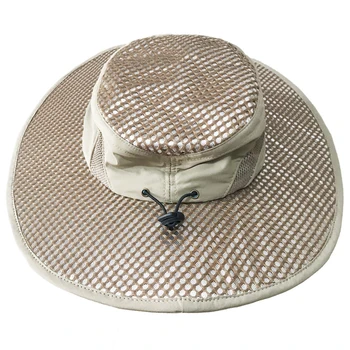 

Wide Brim Sun Hat for Fishing Camping Hiking Gardening Boating Summer Cooling Cap for Fishing Sunscreen Cooling Hat