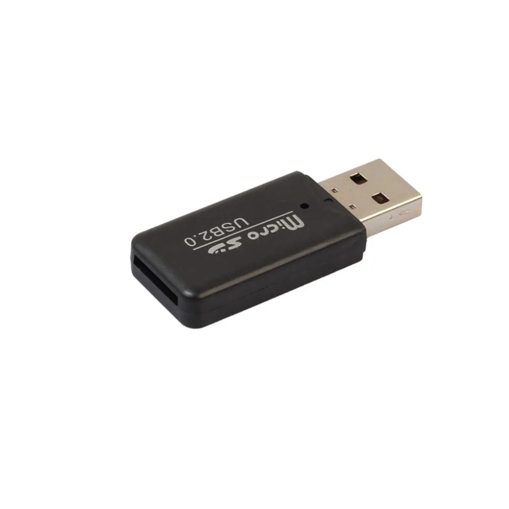 5 шт./упак. Mini USB 2,0 кардридер для Micro SD карты TF адаптер Plug and Play для планшетных ПК случайный цвет