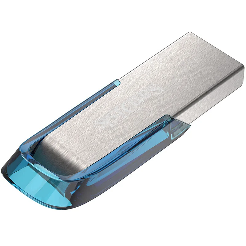 Sandisk флешка флешки 64 гб USB3.0 Flash Drive 64 гб cle usb флеш-накопитель натуральная Ultra Flair металлическая ручка привода на ключ синий Memory Stick