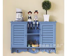 Wholesale Ocean Series wood crafts wall closet wall cabinet shelving Y1106L
