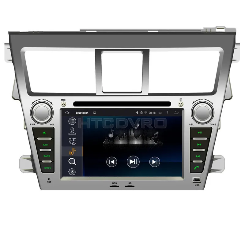 Excellent YMODVHT 7inch 4G Octa Core Android 9.0 7.1 Car DVD Player for Toyota Vios 2007- GPS Navigation Auto RDS Radio Audio Video Stereo 5