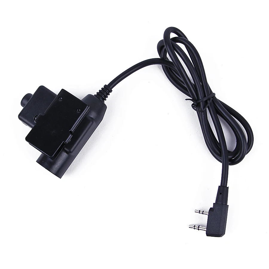 Тактические наушники Baofeng U94 гарнитура PTT военное радио для Kenwood 2 Pin Черный baofeng