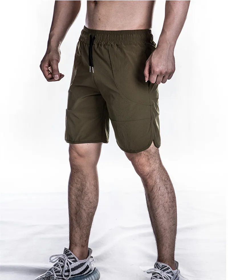 Летние Новые мужские спортивные шорты для бега быстросохнущие короткие брюки для бодибилдинга шорты для бега для мужчин баскетбольный Теннисный пляжный бренд