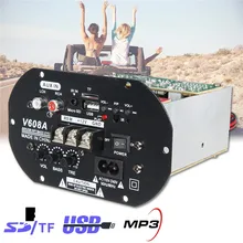 KROAK 80W High Power Bass Car Subwoofer Hi Fi Amplifier Board TF USB 12V 110V 220V