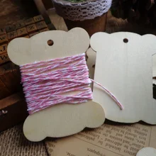 25 шт. деревянная пустая нить лента шпагат однофланцевая катушка Органайзер ретро деревянные подарочные Бирки Бирка бирка крафт-карты этикетка 6,5X7 см