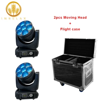 cheap IMRELAX Hoge Helderheid 7*40 W Bee Ogen LED Moving Head Licht Zoom Wash DMX DJ Stage Disco Moving licht Met Flight Case Pakket