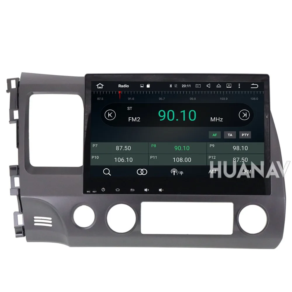 Автомобильный DVD GPS навигатор для Honda Civic 2007 2011 2 din радио Мультимедиа Стерео 10 1