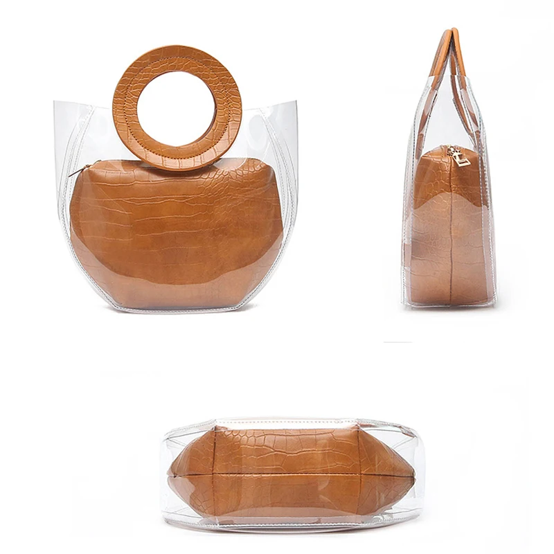 S. IKRR летняя сумка для мамы, прозрачная композитная сумка-мессенджер, дамская сумка, желе, многоцветная, роскошные дизайнерские сумки, высокое качество
