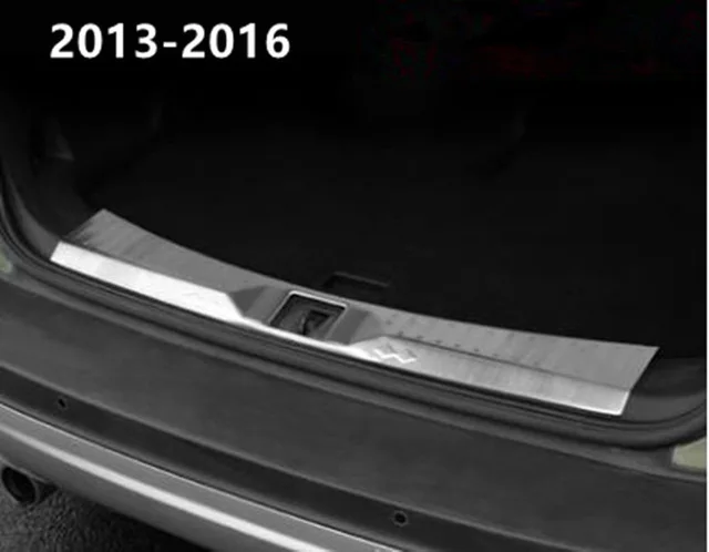 Автомобильный Стайлинг из нержавеющей стали заднего бампера протектор Подоконник Магистральные протектора плиты Накладка для Ford Kuga 2013 - Цвет: 2013 to 2016