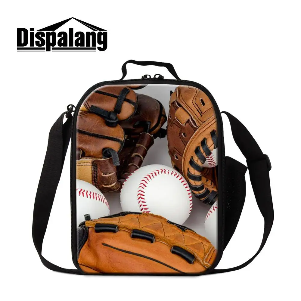 Us 16 89 35 Off Dispalang Baseball Lunch Bag For Boys Kids Men Insulated Box Tote Thermal Cooler Food Bags Travel Picnic In