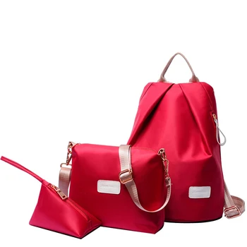 

Nylon Composite Bag Ladies Large Capacity Sub-package Three-piece For Women Shoulder Bag Messenger Bag Handbag Purse