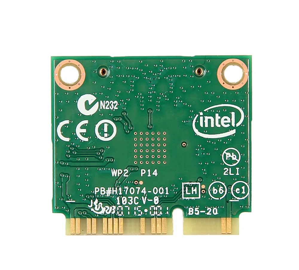 Новый двухдиапазонный беспроводной AC 7260 Intel 7260HMW 7260AC 2 4G/5Ghz 802.11ac MINI PCI E 2x2 WiFi карта +